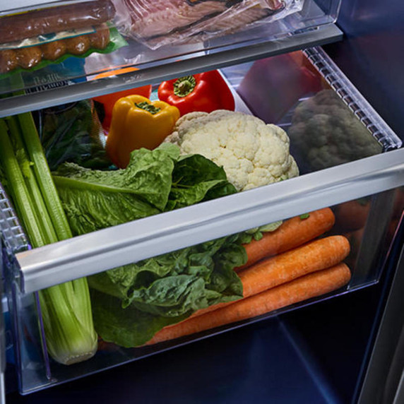 Maytag® 36-inch Wide Full-Depth Side-by-Side Refrigerator with Arctic Blue Interior - 28.3 Cu. Ft. MRSF6636RZ