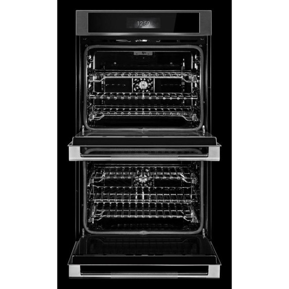 Jennair® RISE™ Double Wall Oven with MultiMode® True Convection with Smooth Glide Flat-Tine Racks JOEDC530RL