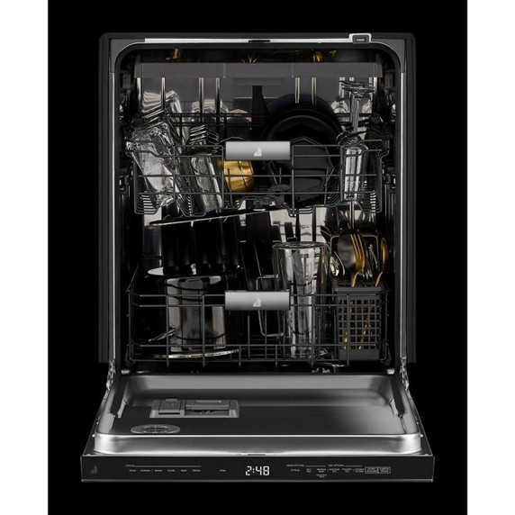 Jennair® Pocket Handle 24" Built-In Dishwasher with Precise Fit 3rd Rack for Cutlery with Plasma Coating, 39 dBA JDTS3924SP