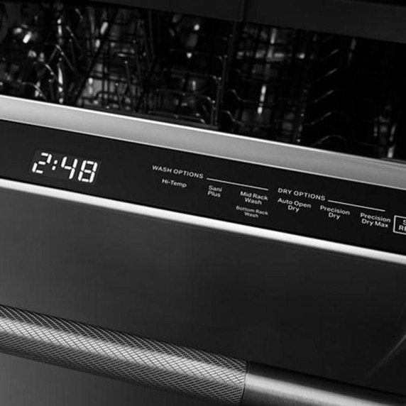 Jennair® Pocket Handle 24" Built-In Dishwasher with Precise Fit 3rd Rack for Cutlery with Plasma Coating, 39 dBA JDTS3924SP