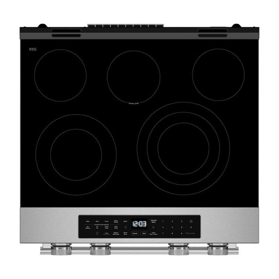 Kitchenaid® 5.3 Cu. Ft. Smart Slide-in Electric Range with Convection Cooking Modes YKSES330SPS