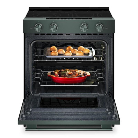 Kitchenaid® 5.3 Cu. Ft. Slide-in Electric Range with Two Even-Heat™ Hyper Elements and Convection Cooking Modes YKSES530SJP