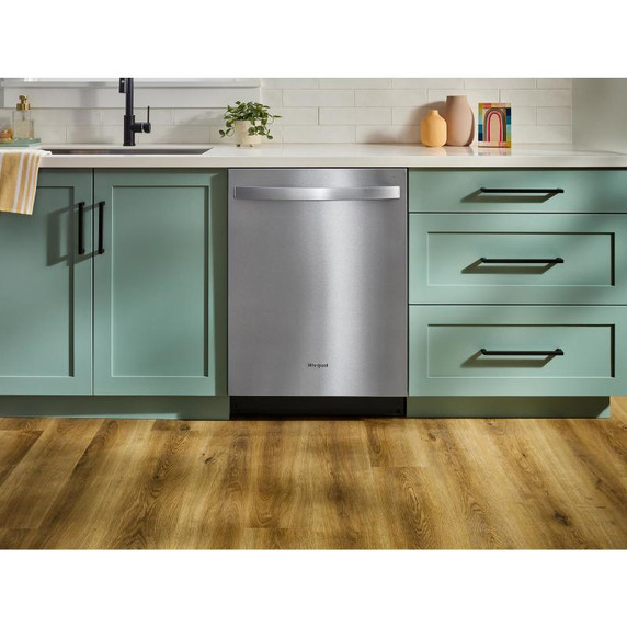 Whirlpool® 24-Inch Dishwasher with Total Coverage Wash Action and Auto Open Air Dry in Fingerprint Resistant Stainless Steel WDTS8024SZ