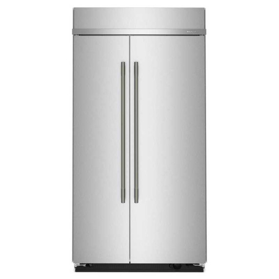 Kitchenaid® 25.5 Cu. Ft. 42" Built-In Side-by-Side Refrigerator with Platinum Interior KBSN742SPS
