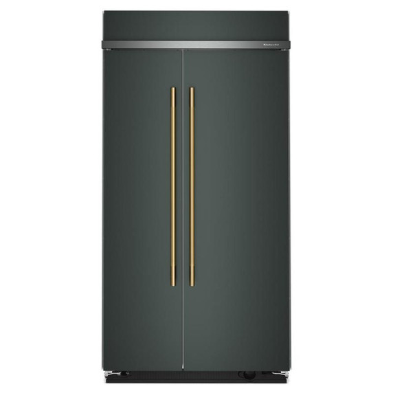 Kitchenaid® 25.5 Cu. Ft. 42" Built-In Side-by-Side Refrigerator with Platinum Interior KBSN742SJP