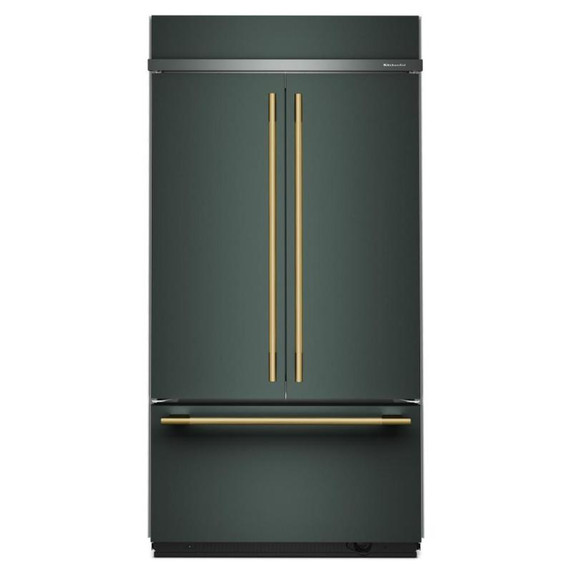 Kitchenaid® 24.2 Cu. Ft. 42" Built-In French Door Bottom Mount Refrigerator with Platinum Interior KBFN542SJP