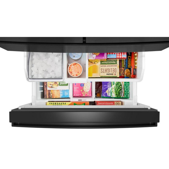 Whirlpool® 30 Cu. Ft. Family-Sized Capacity French door refrigerator with Flexible Tempearture Drawer WRMF3336SV Whirlpool® 30 Cu. Ft. Family-Sized Capacity French door refrigerator with Flexible Tempearture Drawer WRMF3336SV