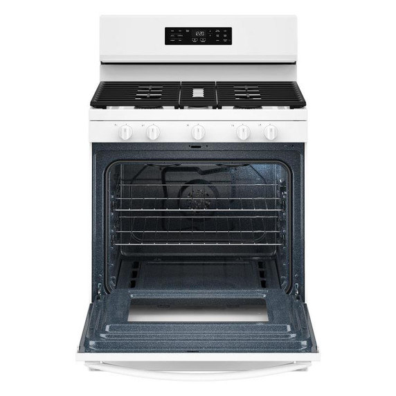 Whirlpool® 30-inch Gas Range with Air Cooking Technology and Steam Clean WFGS4530SW Whirlpool® 30-inch Gas Range with Air Cooking Technology and Steam Clean WFGS4530SW