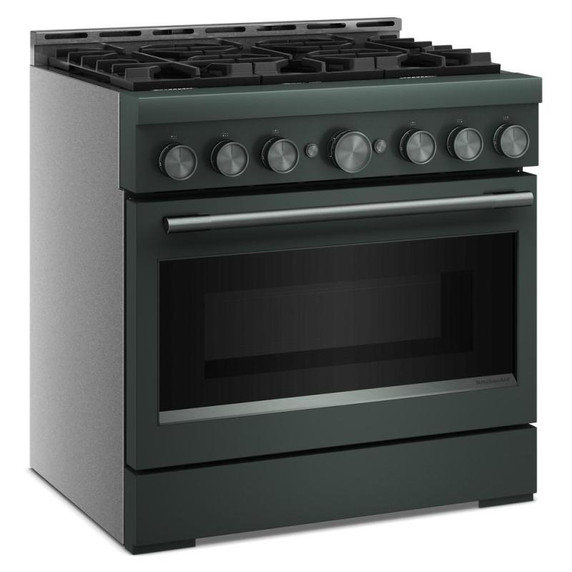 KitchenAid® 36-Inch 6 Burner Commercial-Style Gas Range with No Preheat Air Fry Mode KFGS936SJP
