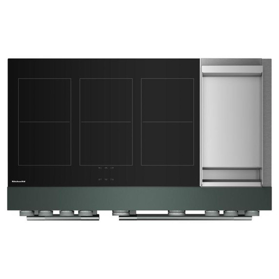 Kitchenaid® 48-Inch 6-Element Induction Freestanding Commercial-Style Range with Griddle KFID948SJP