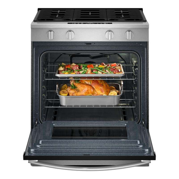 Whirlpool® 30-inch Gas Smart Range with Air Cooking Technology and Steam Clean WSGS4530TZ