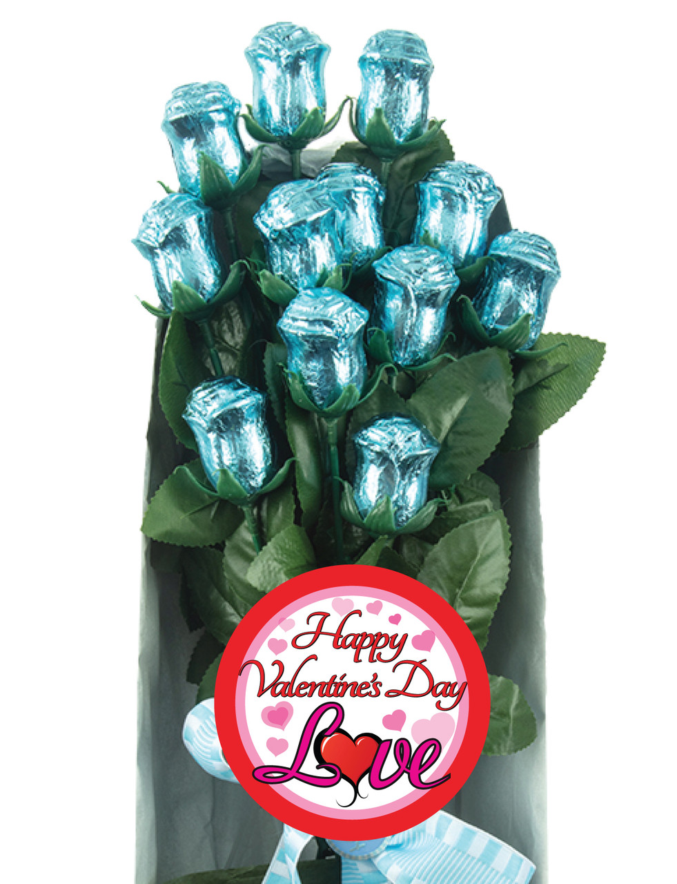 Valentine's Day Red Solid Chocolate Roses