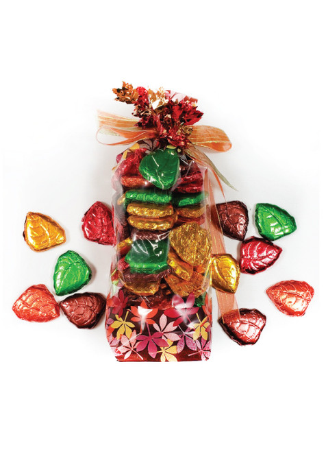 Solid Milk Chocolate Autumn Leaves PAcage