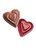 Foiled Solid Milk Chocolate Hearts - Red