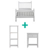 Spindle Package - King Single bed, side table, and bookcase