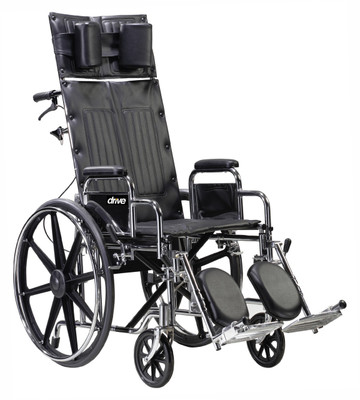 Sentra Extra Wide Full Reclining Wheelchair STD22RBDDA by Drive