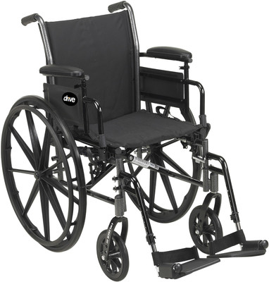 Cruiser III shown with adjustable height desk length arms and swing-away footrests