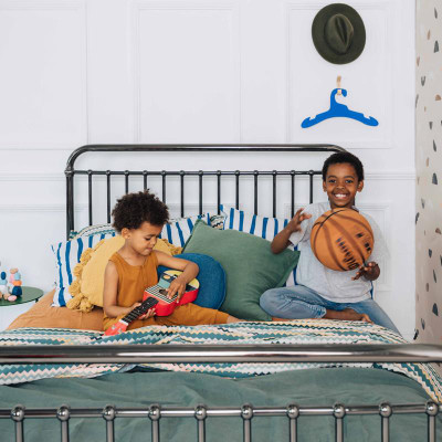 Incy Interiors Louis Double Bed - Nickel