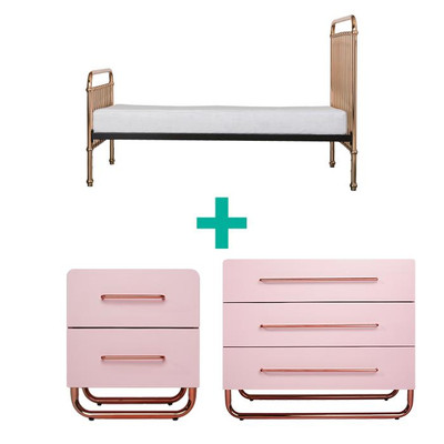 Incy Interiors Rose Gold Ultimate Bedroom Package - King Single