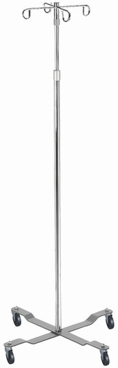 Mobile 4-Hook IV Pole 13029 by Drive