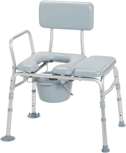 Padded Transfer Bench w/ Commode 12005KDC by Drive