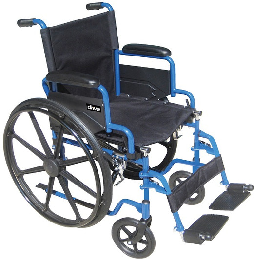 Blue Streak Flip-Back Arm Wheelchair by Drive