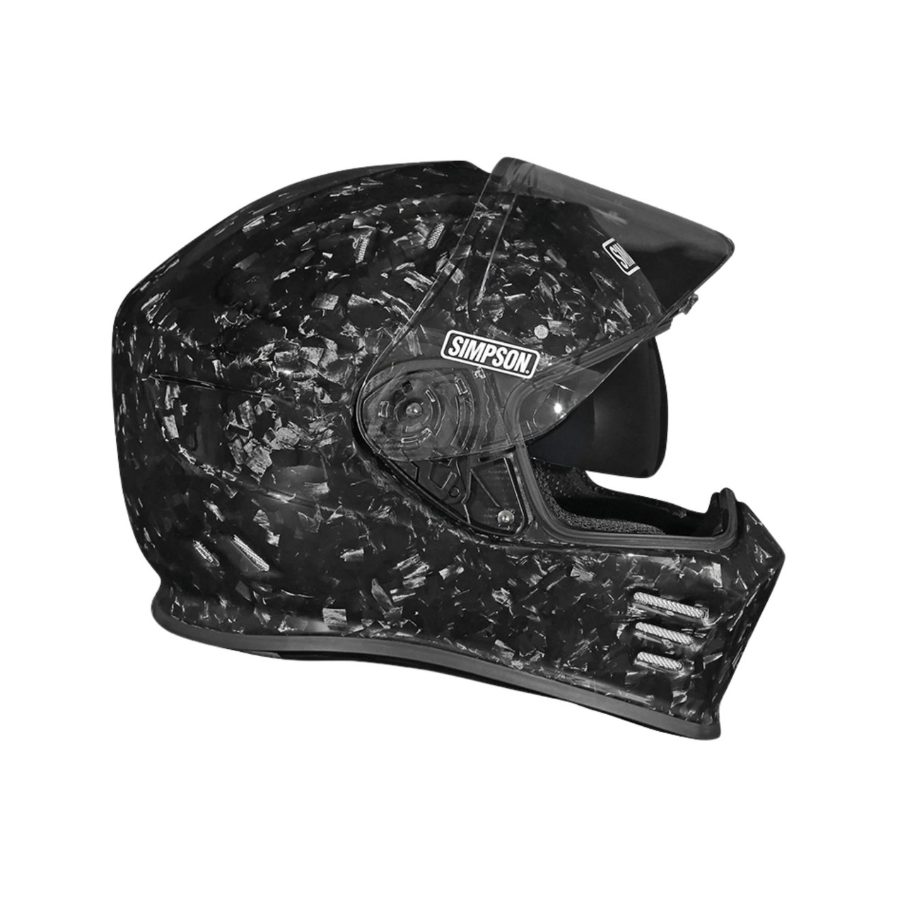 forged carbon fiber motorcycle helmet ILM Helmets Lightweight Full Face Dual Visor with Rear Wing Pinlock Compatible Motorbike Street Bike DOT ECE Men Women Model 861C (Snake-Effect CarbonFiber, L) : Automotive For decades Cyril forged carbon helmet