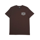T-SHIRT BIARRITZ ADDRESS CHOC BROWN