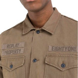 GIACCA CAMICIA REGULAR BEIGE M4129