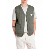GILET IN NYLON RICICLATO M8451 GREEN
