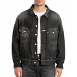 GIUBBINO IN BLACK DENIM M8Z1