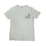 T-SHIRT IN JERSEY CON STAMPA GRAFICA WHITE W3566E