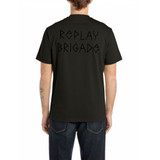 T-SHIRT CON RICAMO A RILIEVO M3251 BLACK