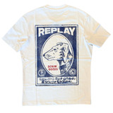 T SHIRT GIROCOLLO STAMPA VINTAGE M3282 VINTAGE WHITE