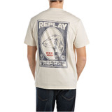 T SHIRT GIROCOLLO STAMPA VINTAGE M3282 VINTAGE WHITE