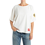 T-SHIRT OVER IN COTONE W3447B WHITE 