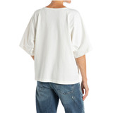 T-SHIRT OVER IN COTONE W3447B WHITE 