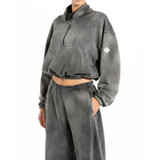 FELPA COLLO ALTO CON ZIP LADY W3460A