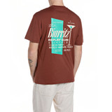 T-SHIRT BIARRITZ CON STAMPA COCKTAIL MATTONE M3374