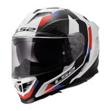 CASCO STORM 3 SPORTY FF818 WHITE BLUE RED