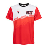 T-SHIRT DUCATI BAGNAIA WHITE RED