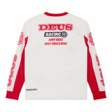 T-SHIRT LS STEP OUT WHITE & RED