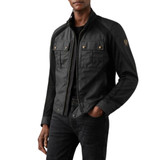 GIACCA TEMPLE COTONE CERATO BLACK