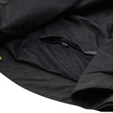 GIACCA TEMPLE COTONE CERATO BLACK