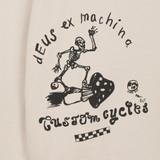 FELPA DOODLE DYED HOODIE ECRU