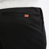 PANTALONE TWILL TUCK TAPARED BLACK