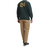 PANTALONE TWILL TUCK TAPARED BEIGE