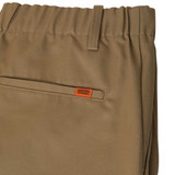 PANTALONE TWILL TUCK TAPARED BEIGE