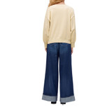 OVERSIZED BOAT NECK SWEATER CREAM