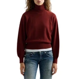 POLO-NECK SWEATER OVER BORDEAUX